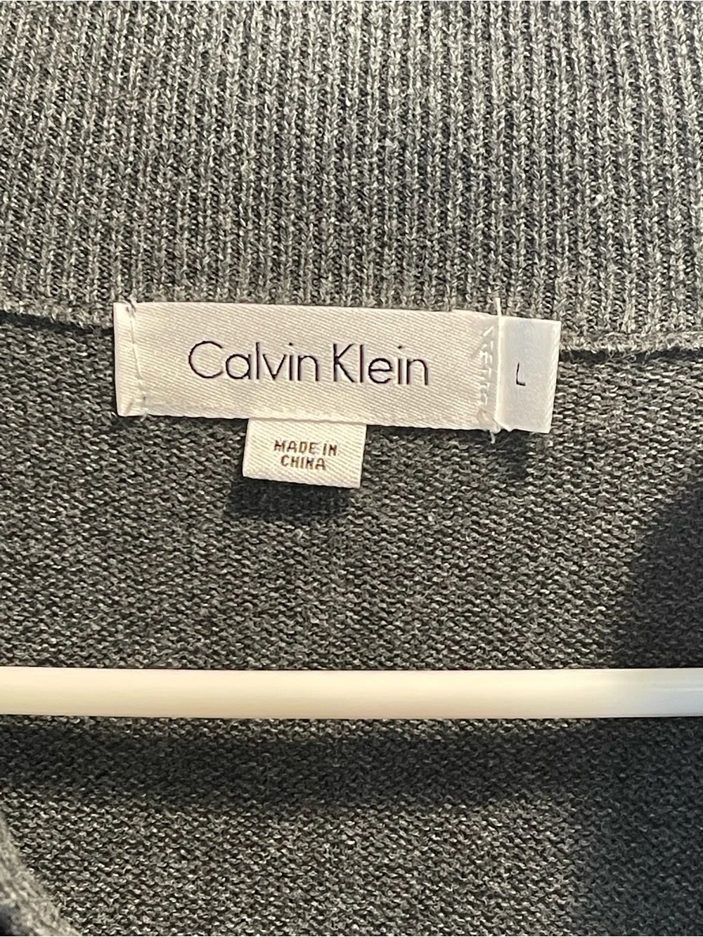 100% Authentic Calvin Klein Men's Quarter-Zip Mock Neck Sweater